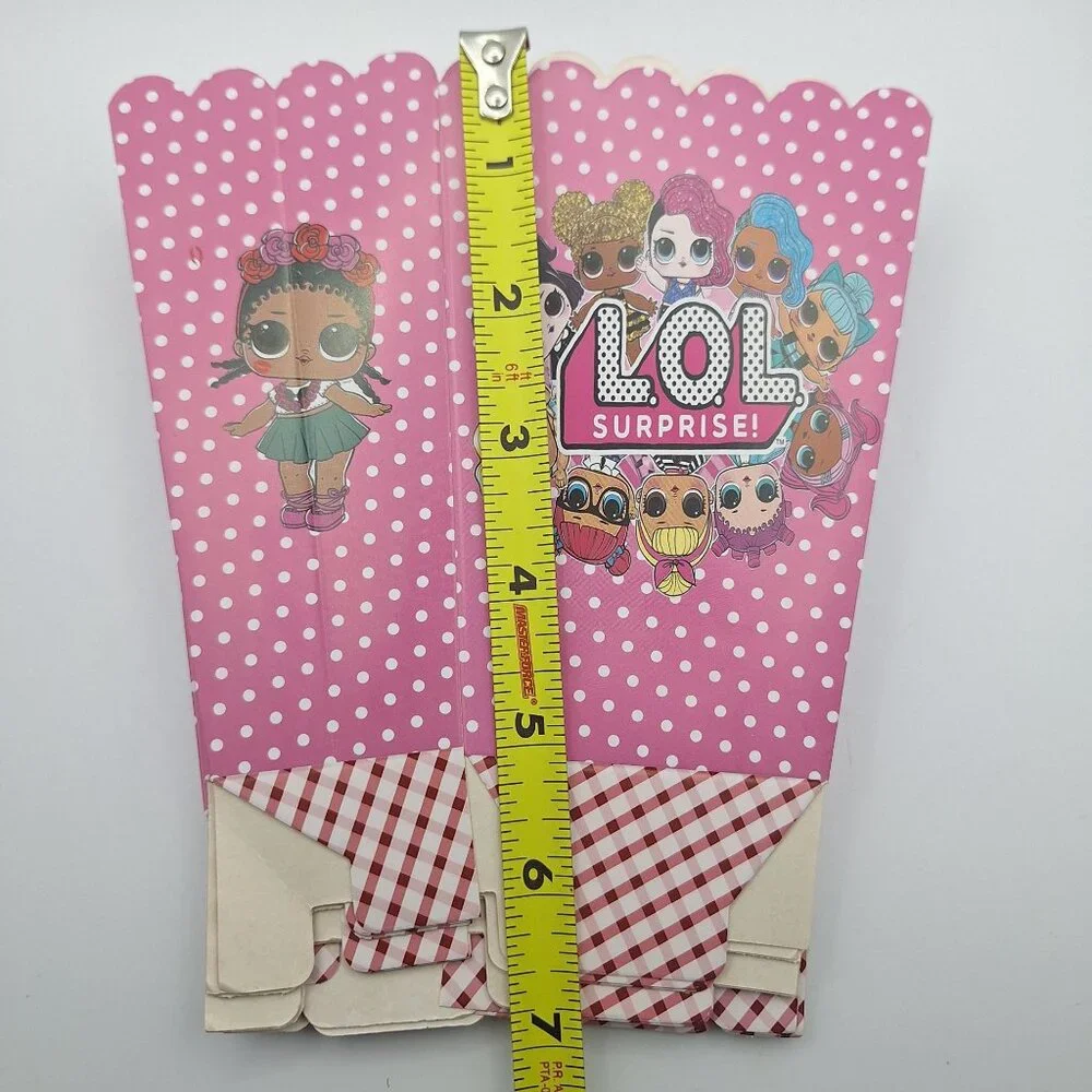 Pink Party Favor Popcorn Candy Board‎ 5 Inch Boxes Set Of 18